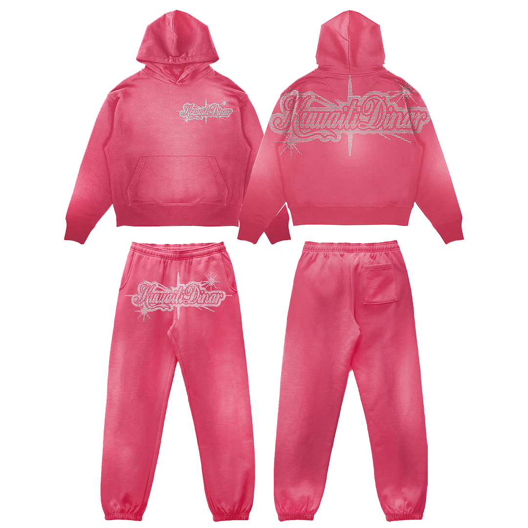 PINK RHINESTONE KD SET