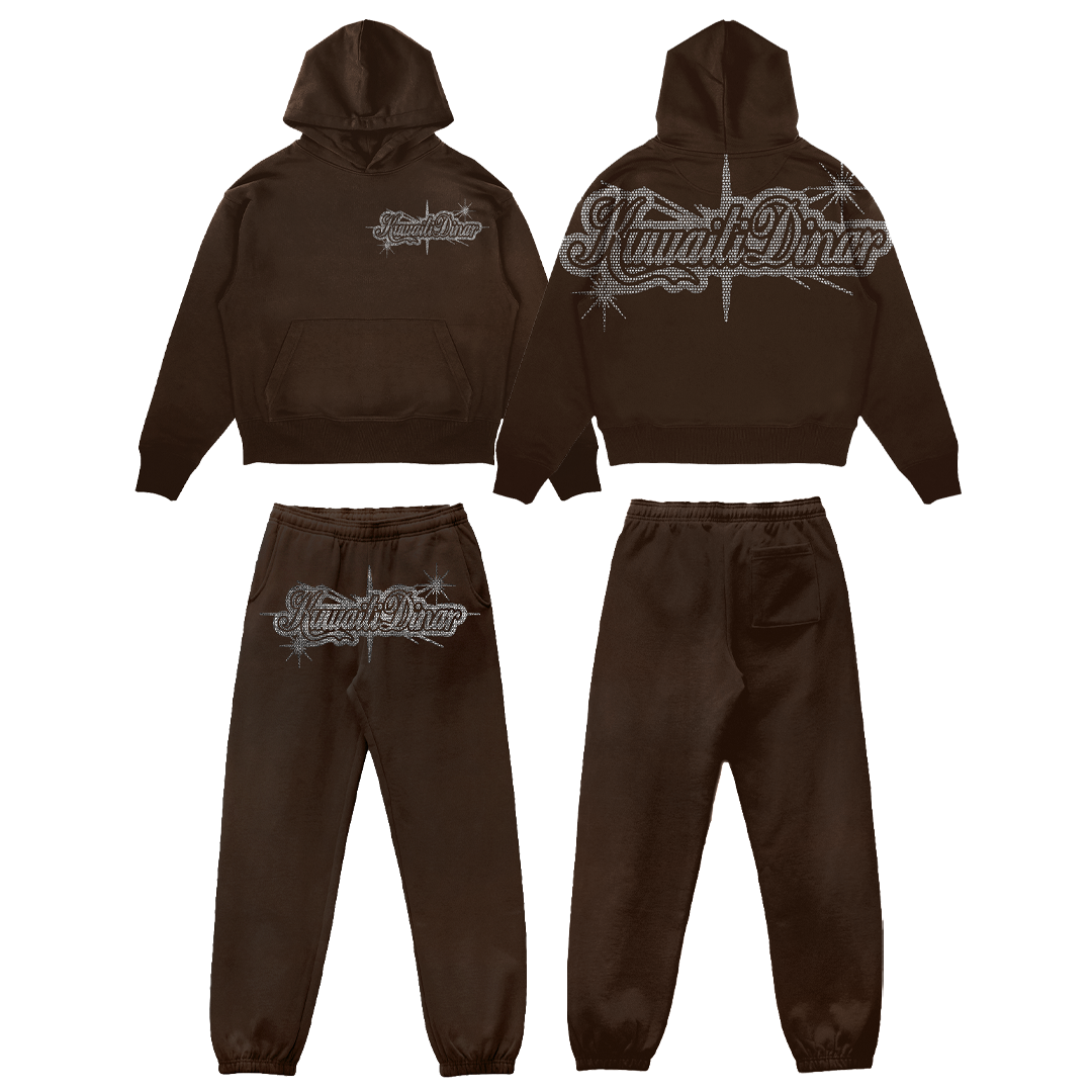 BROWN RHINESTONE KD SET