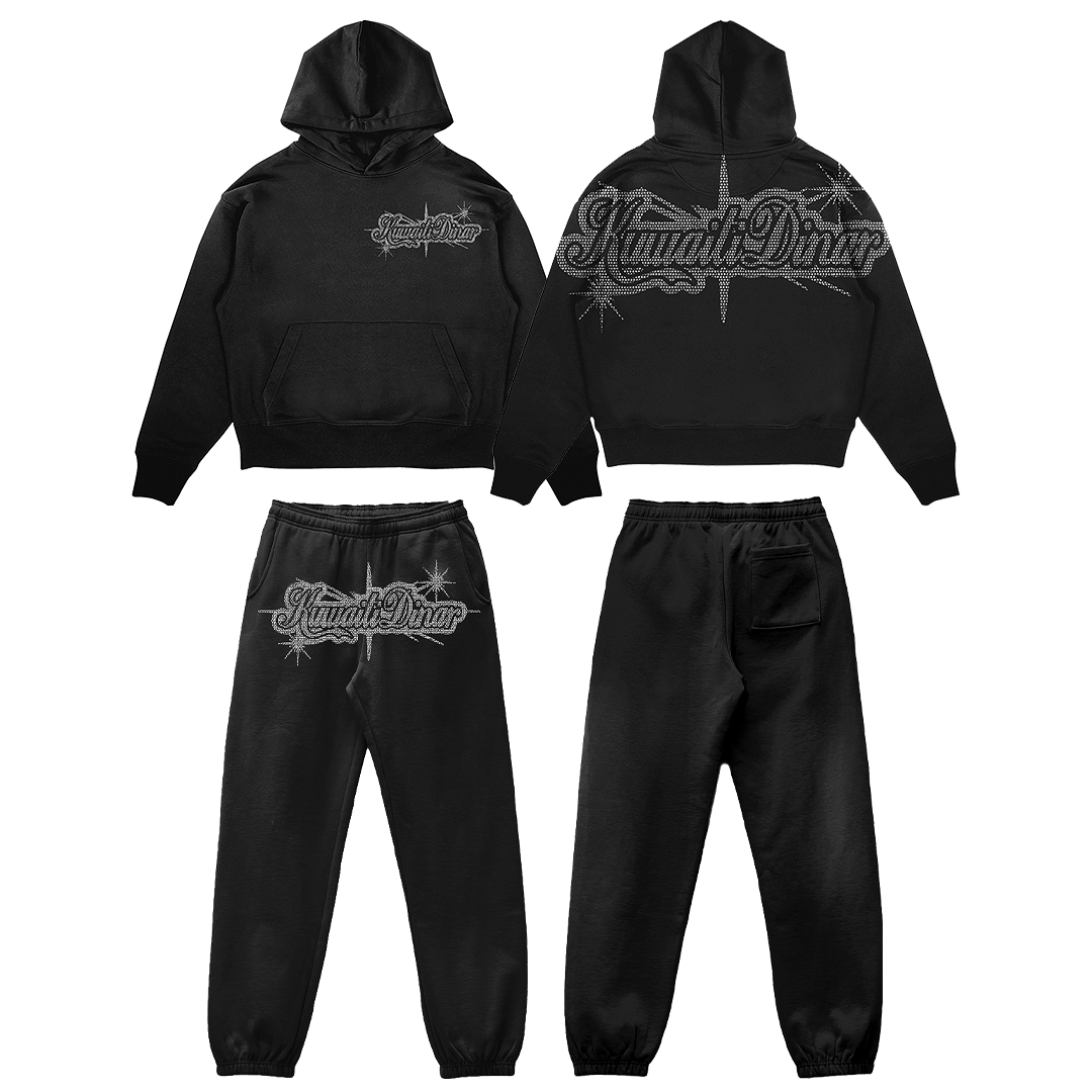 BLACK RHINESTONE KD SET